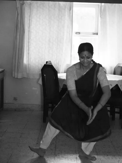 Another moment from my documentary series with Arundhati. The black and white format adds a timeless, classic feel to her dance form.