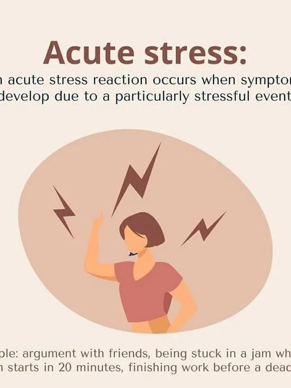 A clear and simple definition of acute stress with everyday examples.