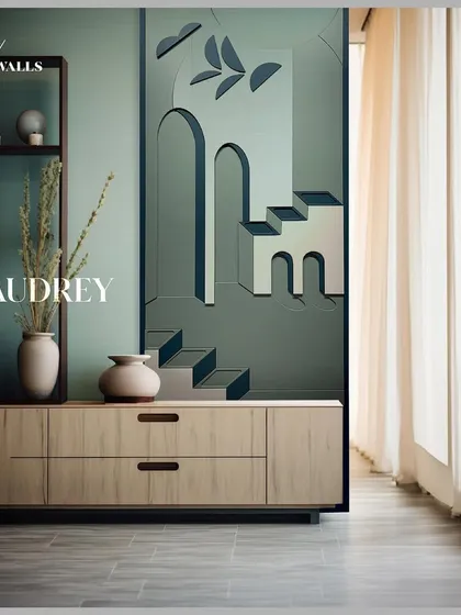 The 'Audrey' panel is modern art for your walls. The design depicts futuristic innovation and boundless creativity through its clean, architectural forms and minimalist details.
