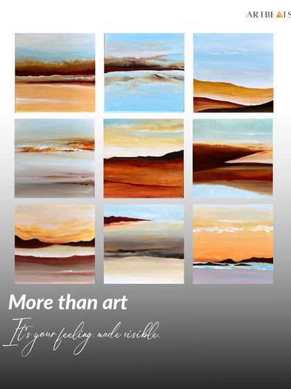 My abstract landscapes are more than just art; they are your feelings made visible. Each piece is an invitation to find your own meaning, whether it’s a memory, a mood, or a dream.