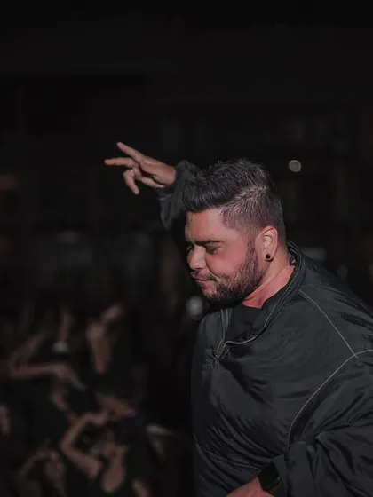 Lost in the music, with the NIFT crowd as my backdrop. These are the moments of pure flow during a high-energy DJ set.