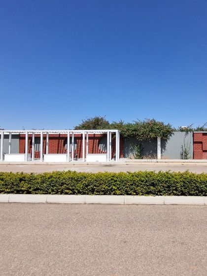 A duplicate image of the finished hedge line.