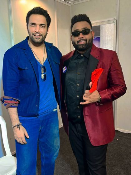 On stage with actor and model Shaalien Malhotra at a packed event at R City Mall, Ghatkopar. Sharing the stage with other performers is always a great experience.