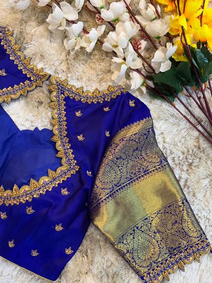 Chaithu Gowda - Custom Designer Ethnic Wear Custom Embroidered Blouses photo 25