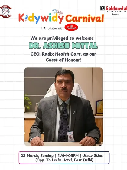 We were privileged to have Dr. Ashish Mittal, CEO of Radix Health Care, as our Guest of Honour. His presence underscores the importance of health and well-being, which we promote at our events.