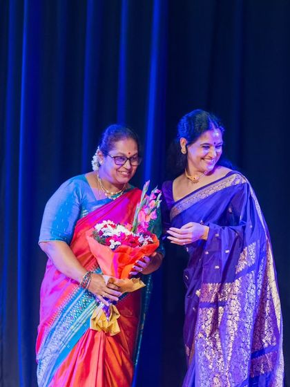 Honouring those who honour the art. Here I am welcoming one of the esteemed dignitaries who graced our Margam celebration with their presence.