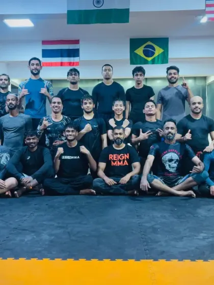 The whole team together for one last photo at our old location. We built more than a gym here; we built a family.