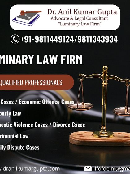 Luminary Law Firm is staffed by highly qualified professionals. We handle a variety of case types, including economic offences, property law, domestic violence, and matrimonial law.