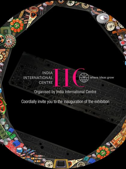 A duplicate of the invitation for my solo exhibition in New Delhi.