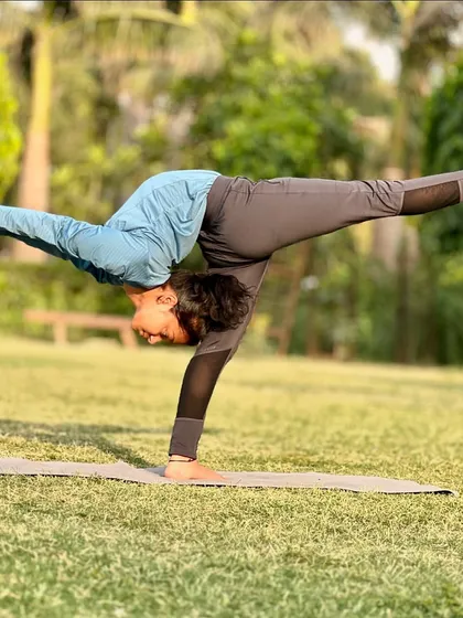 This balancing pose, a variation of Virabhadrasana III, requires focus and strength. It’s a great pose to practice outdoors to feel grounded.