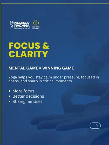 A winning game starts with a strong mental game. Yoga helps our athletes develop the focus and clarity needed to stay calm under pressure and sharp in critical moments.