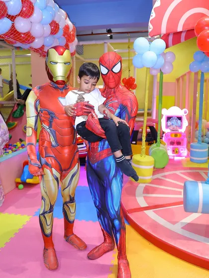 Double the heroes, double the fun. We can arrange for multiple characters, like Iron Man and Spider-Man, to make a grand entrance, leaving the birthday child and their friends completely starstruck.