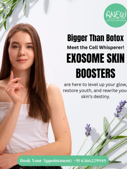 Exosome skin boosters are the "cell whisperer," working on a deeper level than Botox to restore youth and rewrite your skin's destiny by stimulating natural repair processes.