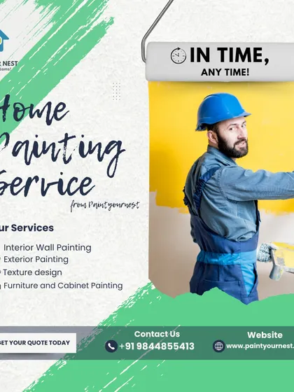 I offer a complete range of home painting solutions to refresh your space. My core services include interior and exterior wall painting, specialized texture designs, and detailed furniture and cabinet painting for a full home makeover.