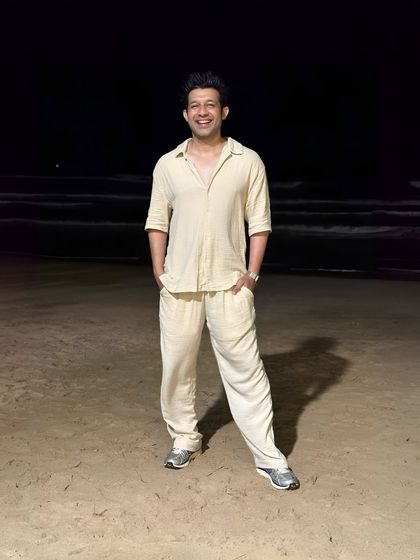 A candid shot from a beach in Goa at night. My life involves a lot of travel for gigs, and I make sure to soak in the moments.