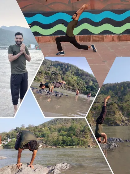 The heart of yoga is 'abhyasa', or steady, dedicated effort. This is my own practice, taking the principles of yoga beyond the studio and into nature, connecting with the elements by the Ganga river.