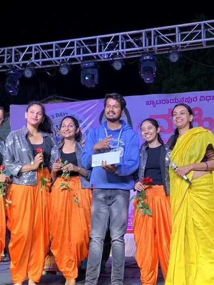 A proud moment for the M&M team. We were thrilled to win the dance competition at the Women's Day Celebration in Sahakaranagar. This is the level of performance and dedication we bring to every event.