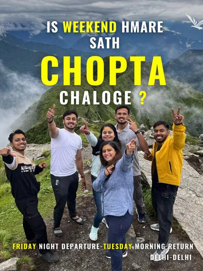 This could be you this weekend. Join our group for an epic trip to Chopta. We handle everything from transport to stays, so you can just enjoy the journey.