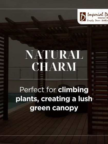 The natural charm of a pergola is that it works with nature. The structure is perfect for climbing plants like bougainvillea or jasmine, which can create a lush, green canopy over time.