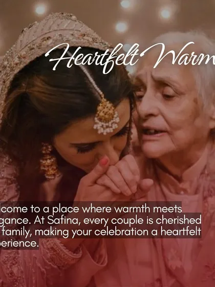 A heartfelt moment between a bride and her grandmother. We cherish being a place where families come together to celebrate.
