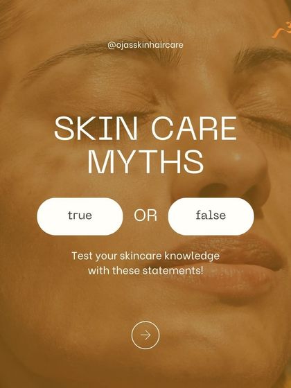 Test your skincare knowledge. We are breaking down common myths to help you understand what's true and what's false when it comes to taking care of your skin.