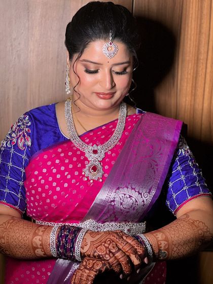 Himabindu - Bridal Makeup Engagement & Reception Glam photo 18