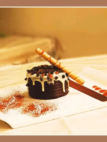 This mini chocolate cake is another one of our popular individual desserts, perfect for when you want a little something sweet without committing to a full slice.