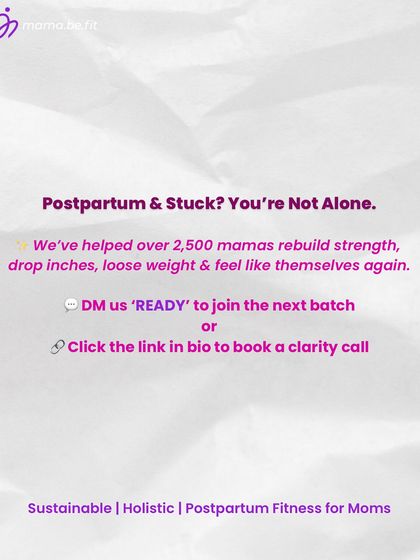 Feeling stuck in your postpartum journey? You are not alone. I've helped over 2,500 mamas like Melissa rebuild their strength and feel like themselves again.
