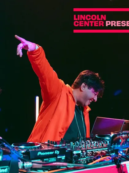 A promo shot for my Desi Dance Party at the Lincoln Center Atrium. My goal is always to hold space for joy and release, especially in prestigious venues.