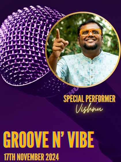 Our founder, Vishnu, makes a special performance at 'Groove n' Vibe'. His passion for the cause inspires everyone in the room.
