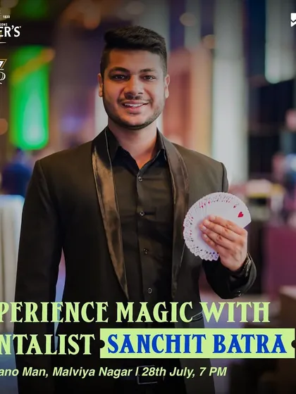 Performing tonight at The Piano Man in Delhi for another LBB event. These shows are always a highlight, combining great vibes, great drinks, and mind-blowing magic.
