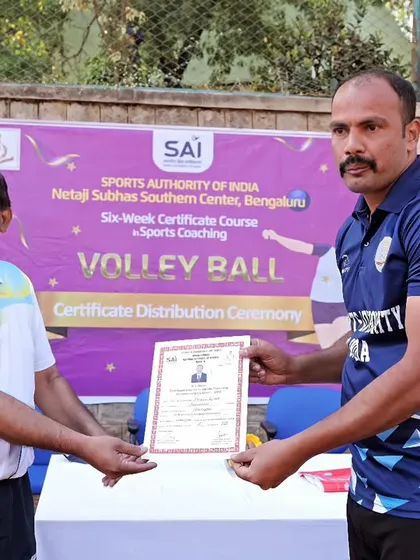 My coaching methods are backed by certified expertise. I am proud to have earned an 'A' Grade in the Volleyball Coaching Course from the Sports Authority of India (SAI), Netaji Subhas Southern Centre.
