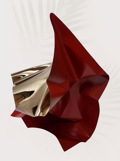 This small sculpture is a perfect example of how the Meteor series can be adapted to different scales, from large walls to intimate tabletops.