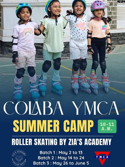 Get ready to roll into summer fun. This poster details our action-packed skating camp at YMCA Colaba, with multiple batches to choose from.