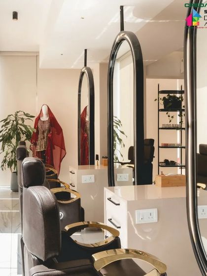 A repeat view of the styling stations.