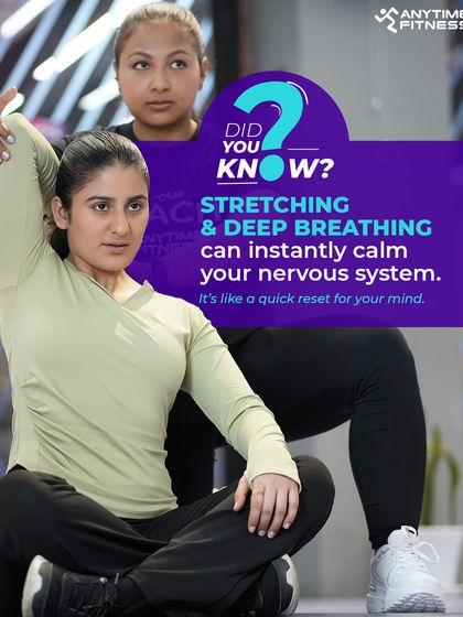 Did you know that stretching and deep breathing can instantly calm your nervous system? It's like a quick reset for your mind after a tough workout.