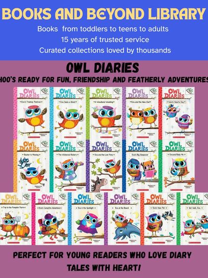 Whoo's ready for fun? The "Owl Diaries" series follows Eva Wingdale and her feathered friends on their tree-mendous adventures. These charming, diary-style chapter books are packed with colorful illustrations and heartwarming life lessons.