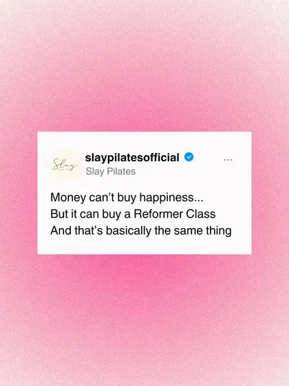 Money can't buy happiness, but it can buy a Reformer Class. And that's basically the same thing.