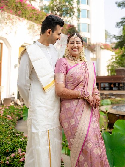 South Indian Bridal Drapes photo 10