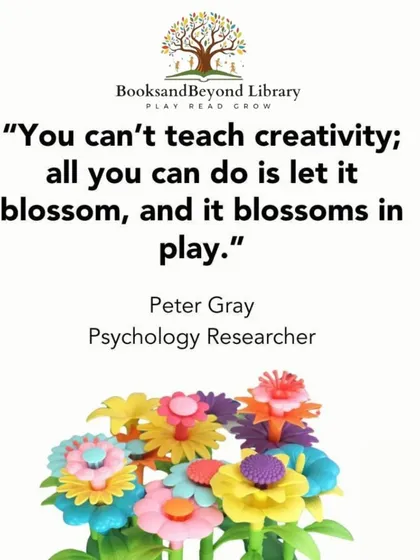 Creativity can't be taught, but it blossoms in play. I provide the tools and environment for your child's creativity to flourish naturally.