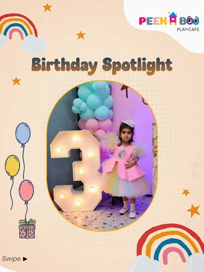 The birthday star takes the spotlight. We make sure the guest of honor feels like the main character, with special moments like this one for Kyra's third birthday.