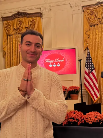 Celebrating one million followers on Diwali at the White House. This milestone, achieved on such an auspicious day and at such a significant place, filled me with immense gratitude.