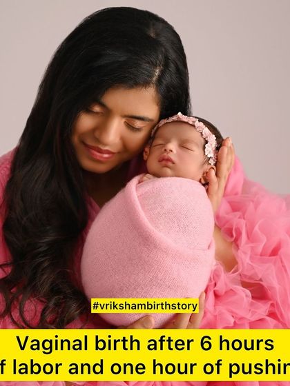 This beautiful photo captures the joy and anticipation of pregnancy. This mother went on to have a vaginal birth after just 6 hours of induced labor, a testament to her preparation and strength.