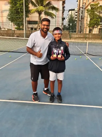 A coach's thumbs-up for Aarav's strong performance, securing two runner-up finishes at the Jaipur National Series.