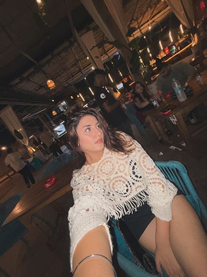 A selfie from the beach shack, taking in the relaxed atmosphere.