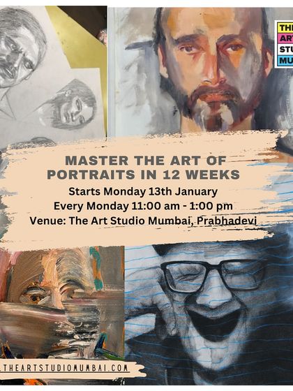 Master the art of portraits in 12 weeks. This course, starting January 13th, will guide you through creating powerful works that express character, emotion, and personality.