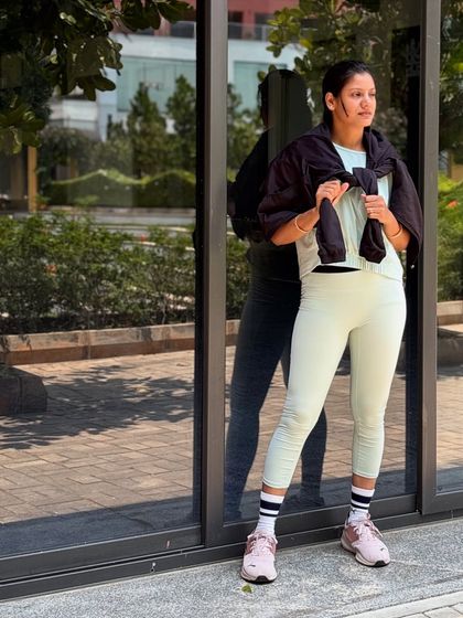 Another look from my personal photoshoot, showcasing a blend of athletic and casual style.