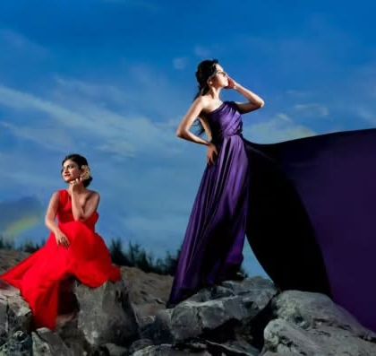 Who says you need a partner for a pre-wedding shoot? Grab your best friend and rent my colorful trail gowns for a fun and memorable photoshoot.