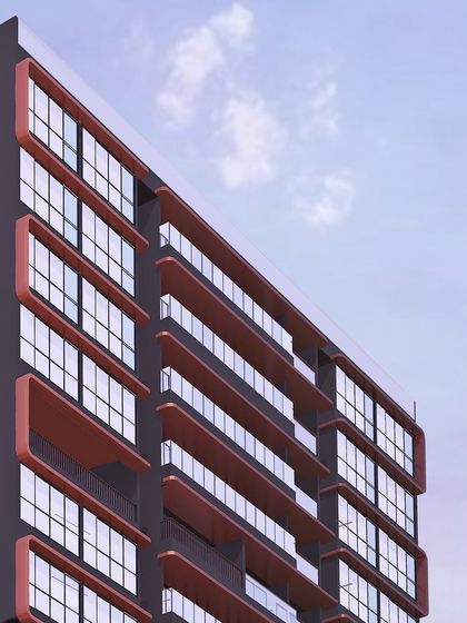 This upcoming residential building in Mumbai showcases a parametric façade. The design is a functional sculpture, where every detail is crafted to be both aesthetically pleasing and functional for the residents within.