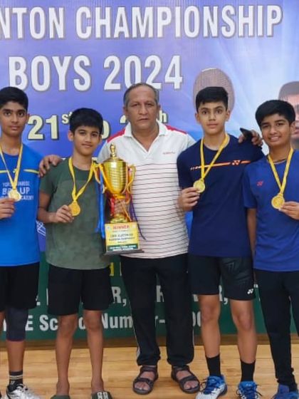 Our victorious U-14 and U-17 teams from Bal Bharti School, Noida, after winning the CBSE North Cluster. This success earned them a well-deserved spot in the CBSE Nationals.